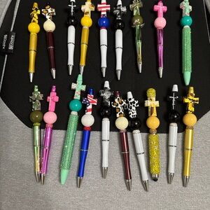 Colorful Beaded Pens Set
